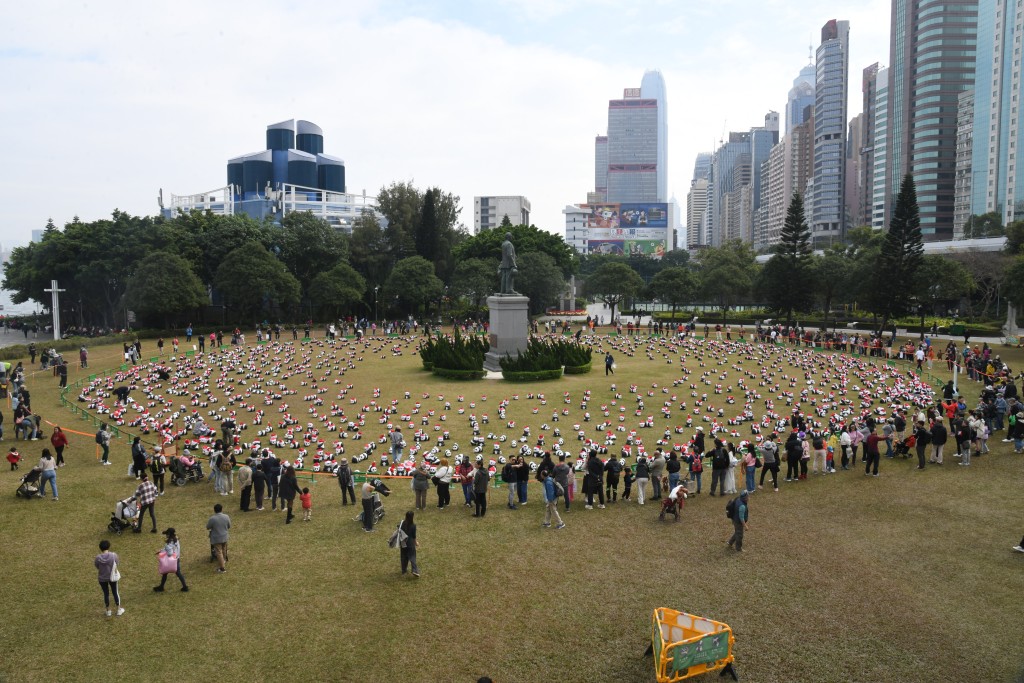 大型熊貓主題展覽「PANDA GO！香港遊」，今明於中山紀念公園舉行。何健勇攝