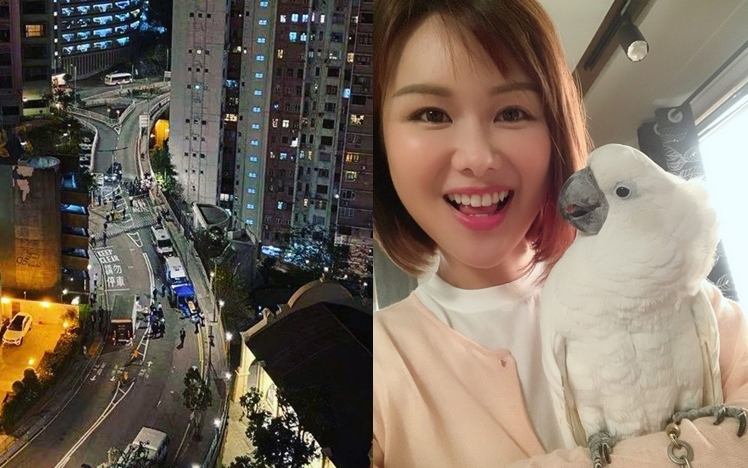 雖然不在港，但劉思希仍然關心香港及鄰居狀況。