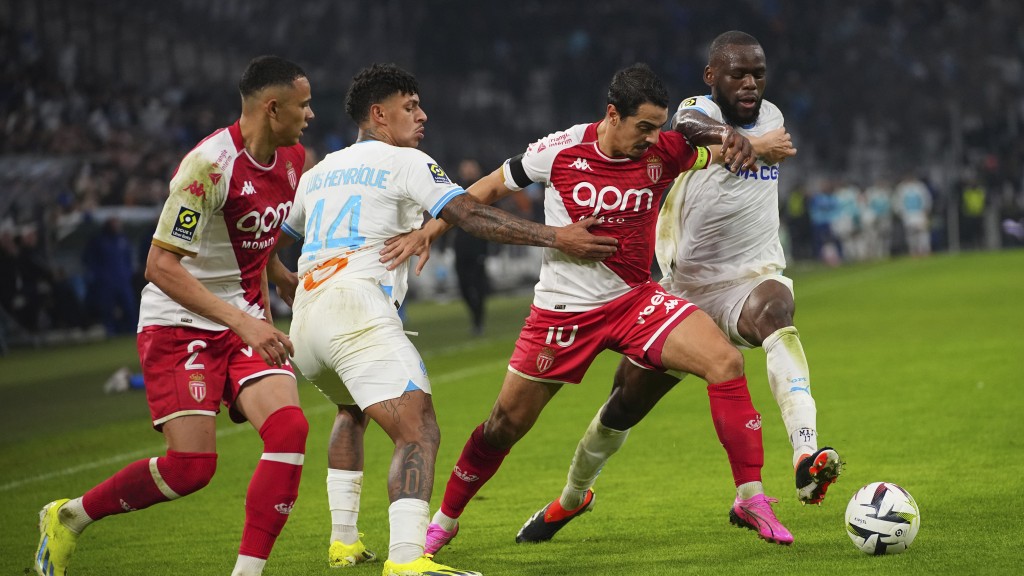 摩納哥前鋒賓耶達（右2）今仗領銜攻堅。資料圖片