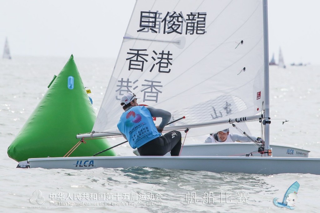 貝俊龍今午出戰最後一輪賽事,有望取得金牌。中國香港帆船運動總會圖片 貝俊龍今午出戰最後一輪賽事,有望取得金牌。中國香港帆船運動總會圖片