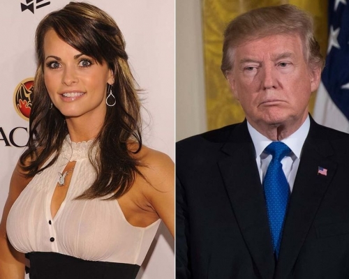 麦克杜格尔（左）声称和特朗普有「亲密关系」。（网图）