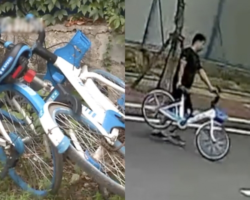 兩名疑犯聲稱偷共享單車是因為看到該批單車又新又好騎，想偷回去送給親戚朋友。網圖