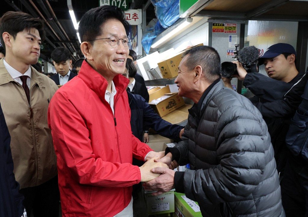 執政國民力量黨候選人金文洙。路透社