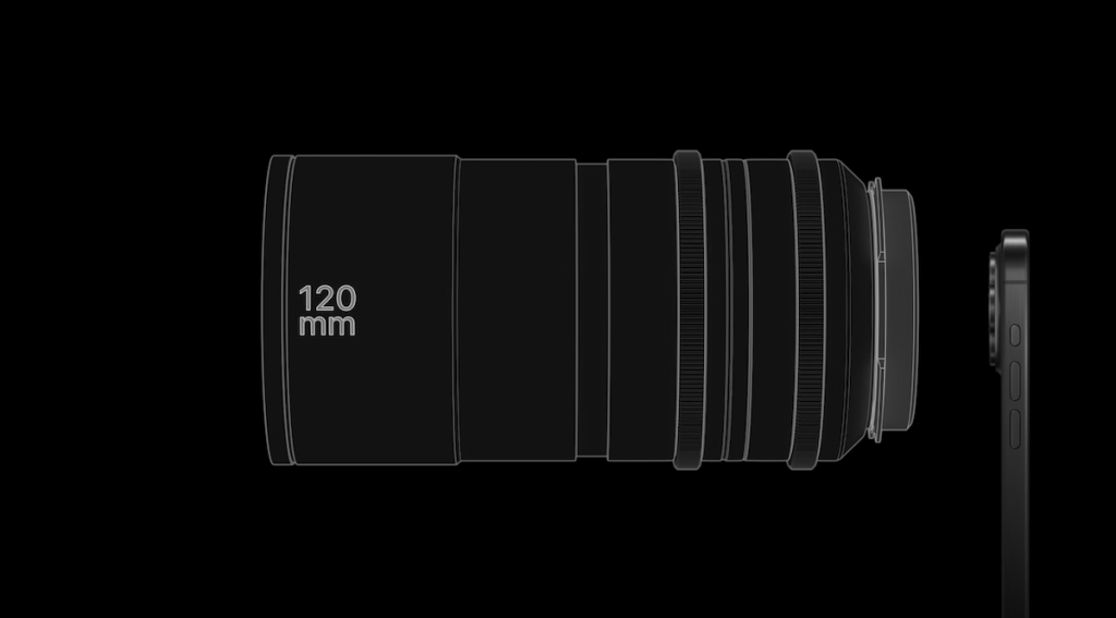 iPhone 15 Pro Max遠遠攝提供5倍光學變焦，焦距延長提升至120mm，遠景可以輕易捕足