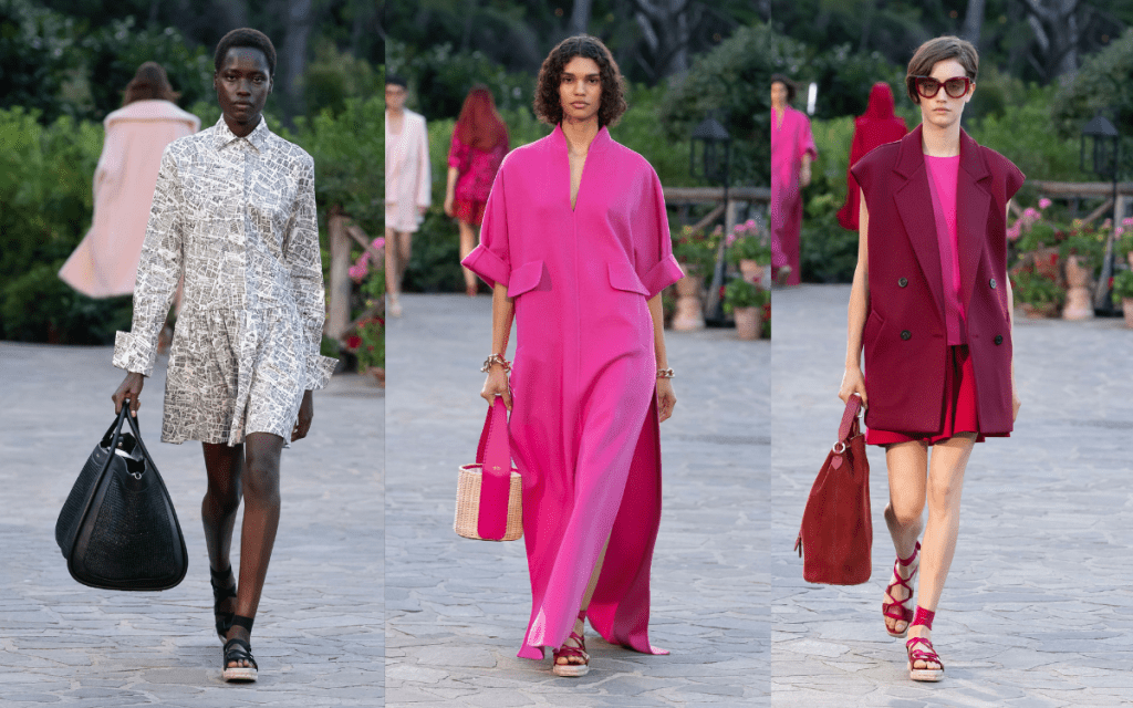 除了經典的米白色系，系列中亦不乏艷麗彩調。