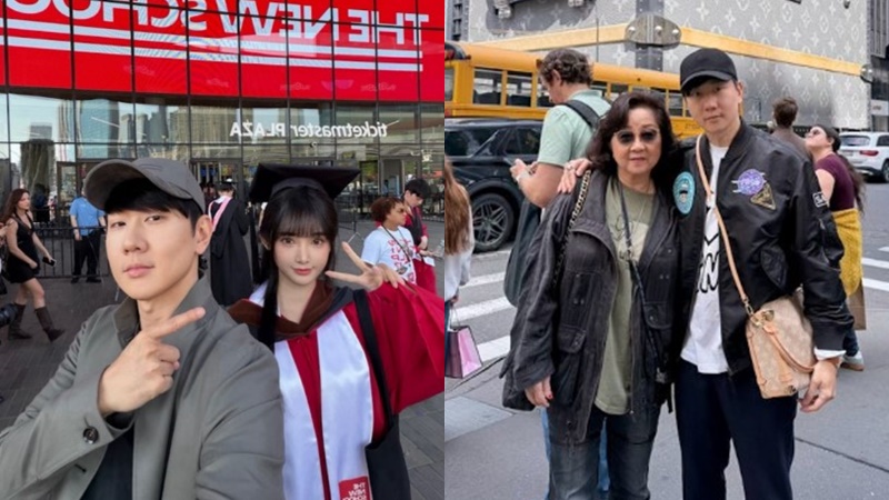 JJ林俊傑飛紐約見證小22歲女友畢業  攜母同撐七七打破分手傳言  網民毒舌：女兒畢業喇