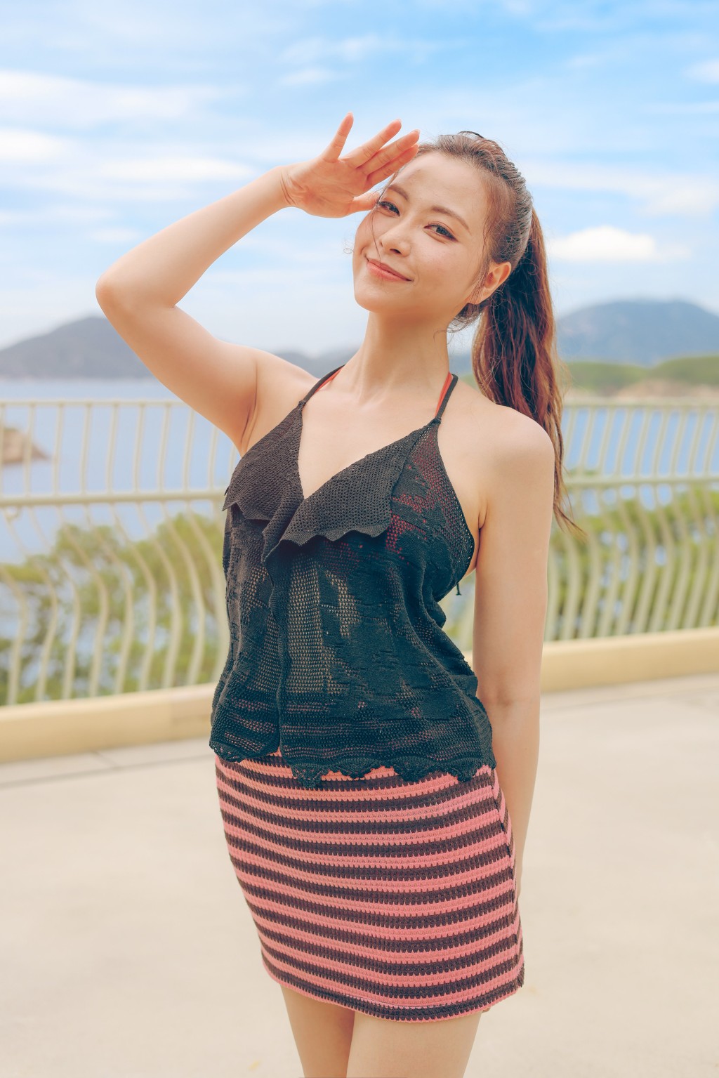 俞可程（Kanis）的泳裝造型。