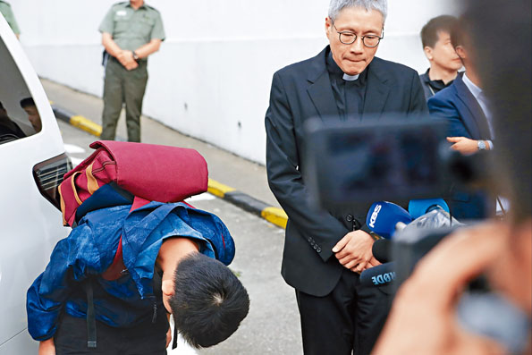 ■陳同佳早前出獄，向女死者家人致歉。