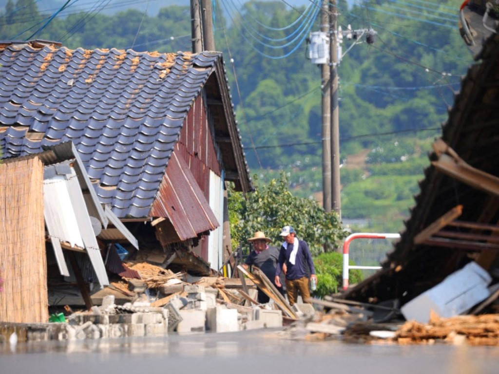 熊本地震重創觀光。法新社 熊本地震重創觀光。法新社