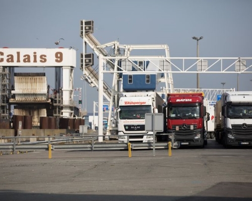 法國北部加來(Calais)港口。網圖