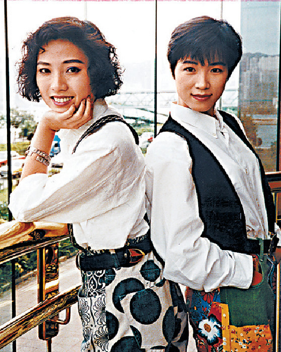 ■吳少芳（右）和蔡惠玲合組的Face To Face在90年出道。