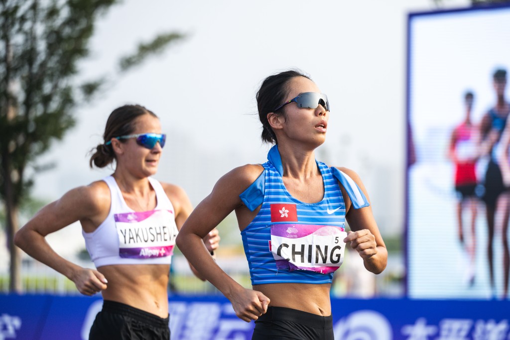 程小雅取得女子20公里競步第6名。港協暨奧委會圖片