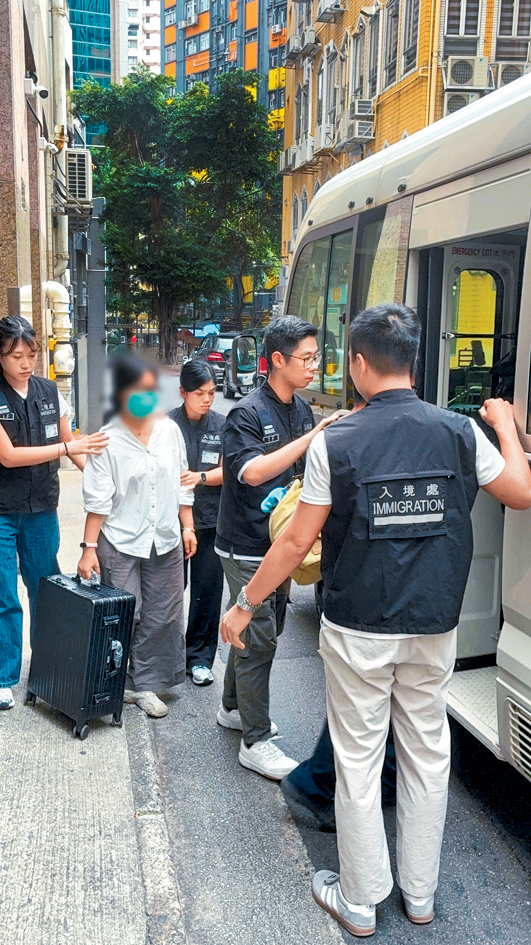 入境處反「黑工」行動中拘捕5名內地攝影師及化妝師。