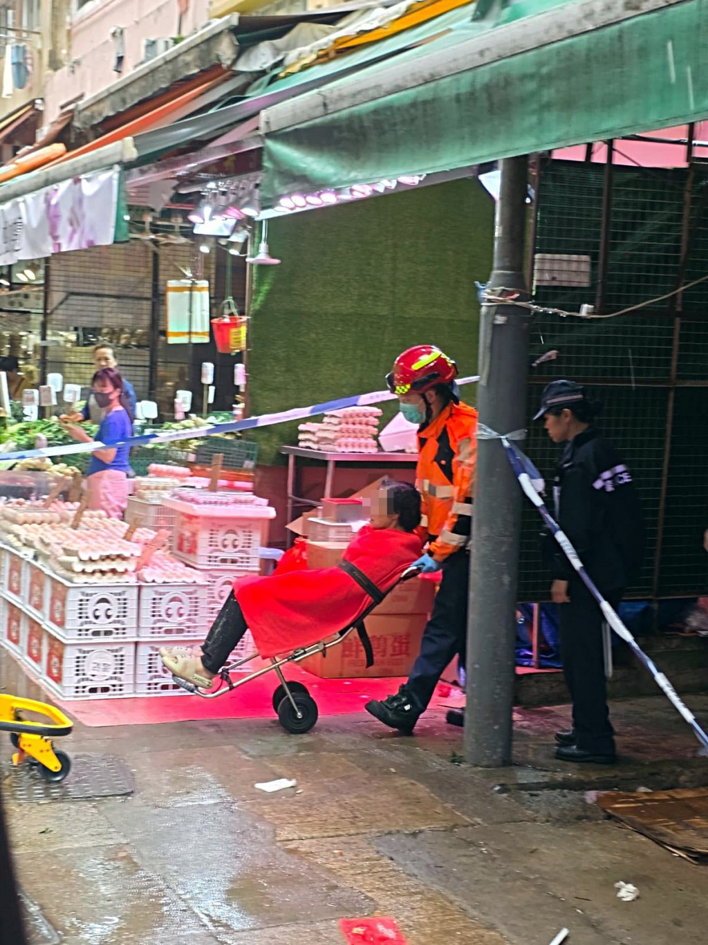 女戶主受傷送院。網圖