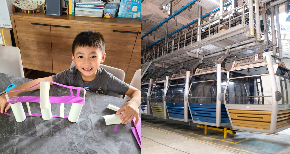 昂坪360將舉辧網上工作坊教導學童製作纜車模型。（昂坪360提供）