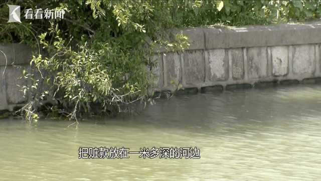疑犯将剩下的赃款沉入河中，企图等待风声过去再捞起。看看新闻
