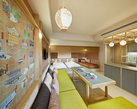 設有三十六間客房的OMO5京都祇園，部分客房更附設廚房。