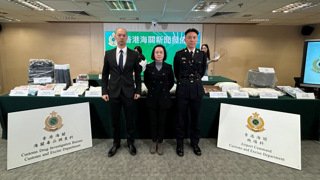 聖誕將至機場海關打擊販毒 檢逾億元毒品拘22人 本地共享辦公室淪冰毒跨國中轉站
