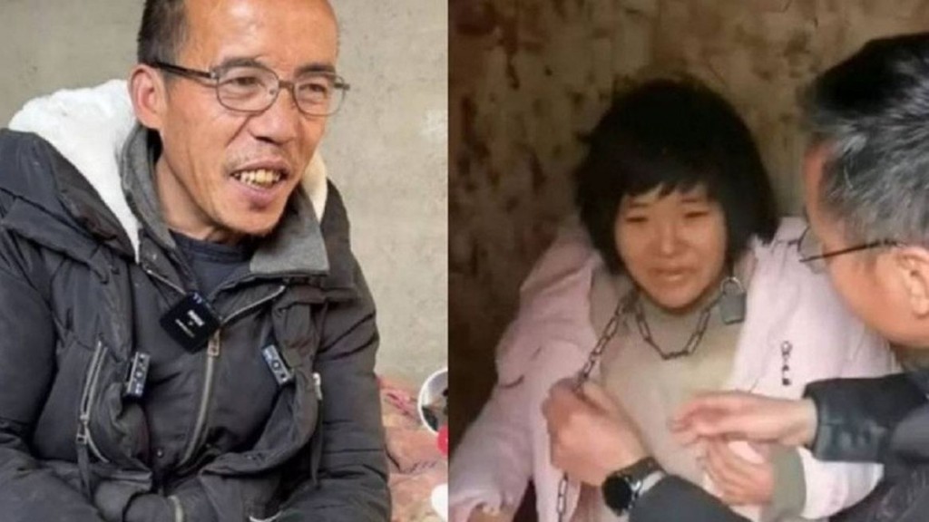 被告董志民(左)虐待妻子，一審判囚9年。 網圖 