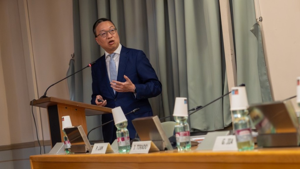 林定國訪意大利 邀請國際統一私法協會在港設聯絡辦事處 獲理事會採納