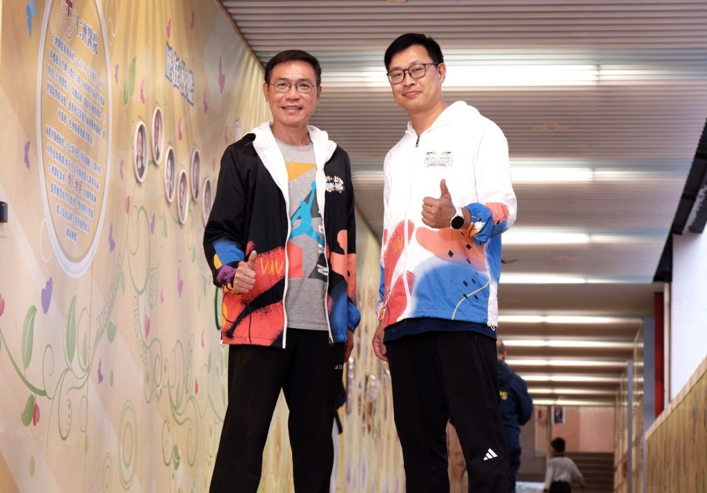 余浩然主任(右)、體育科科主任冼照民(左)。 余浩然主任(右)、體育科科主任冼照民(左)。