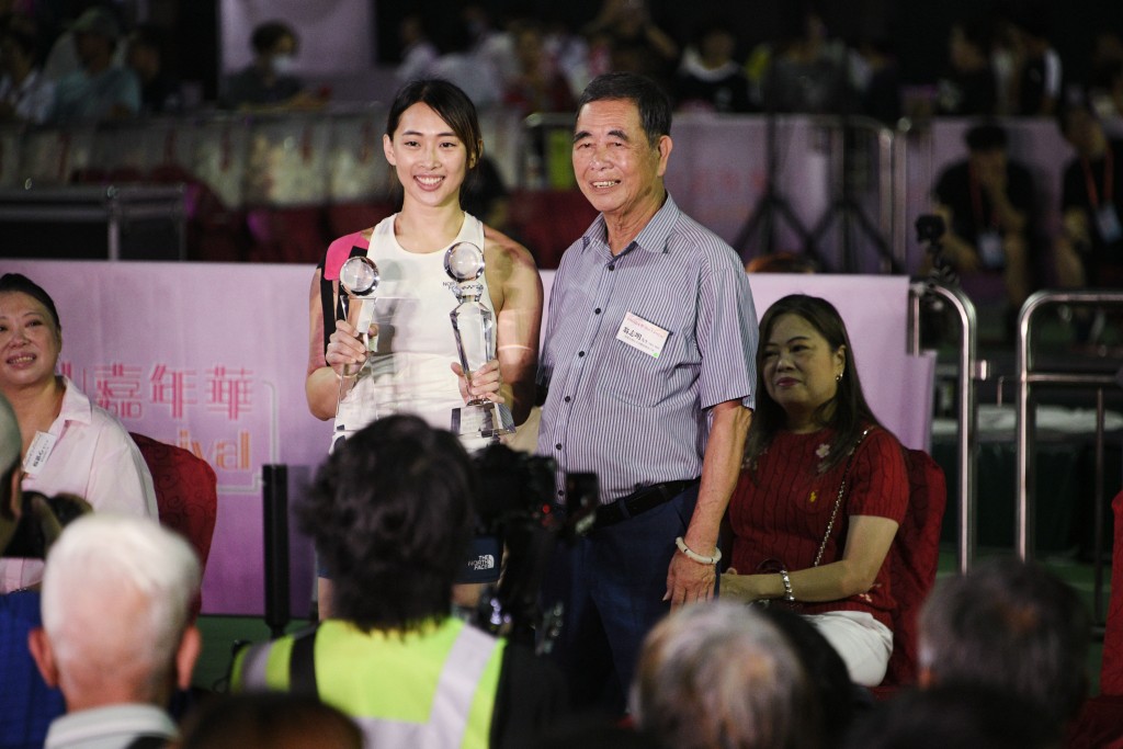 龔子珊獲封包山后中后。陳浩元攝 龔子珊獲封包山后中后。陳浩元攝