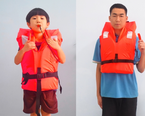 两用救生衣已正式投产并推出市场。 资料图片