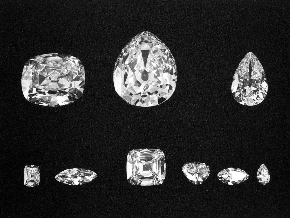 3106卡的庫里南（Cullinan）被切割打磨成9顆寶石。 Wiki