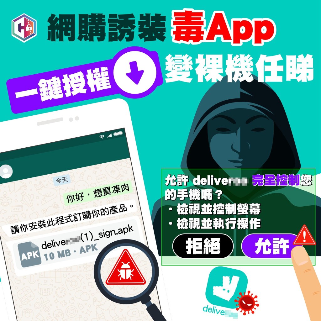 警方呼吁市民提高警惕，避免从非官方渠道下载应用程式。守网者FB