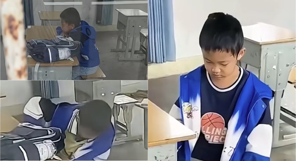 廣西小學驚現「一年級只得一個人」， 全校僅得9名學生。微博