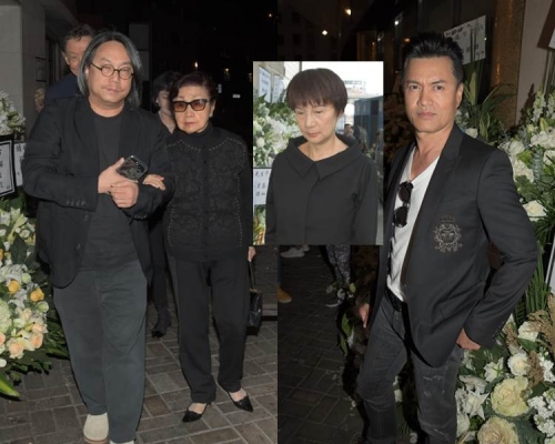 白雪仙、呂良偉送別武俠小說泰斗查良鏞。