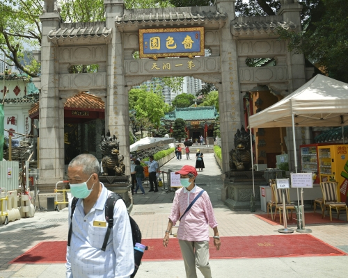 嗇色園黃大仙祠周三起全面暫停開放。 資料圖片