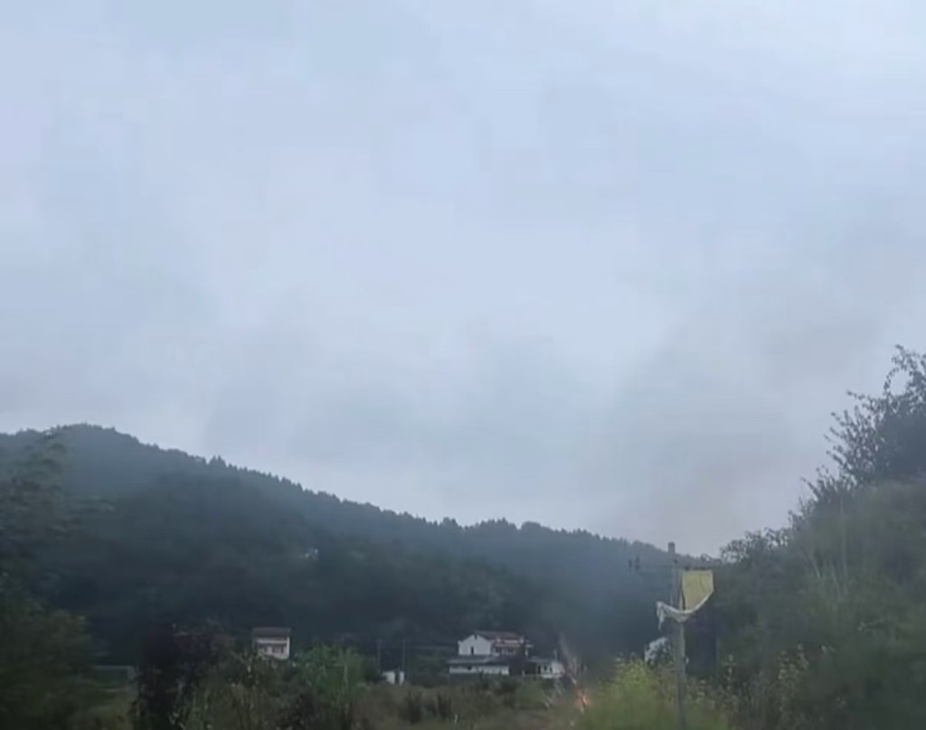 川男¥35萬購買民間自製直升機學飛行，直播時墜機身亡。微博@快樂一夏鴨