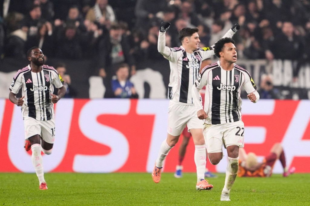 麥堅尼一度替祖雲達斯射成3:0。美聯社 麥堅尼一度替祖雲達斯射成3:0。美聯社