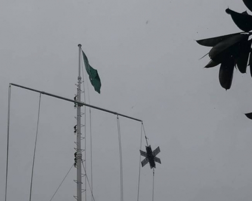 澳門早上11時改懸10號風球。網圖