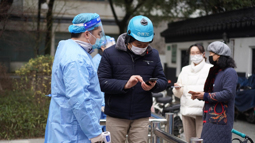 蘇州今日起在多區進行採取封閉式管理。新華社圖片