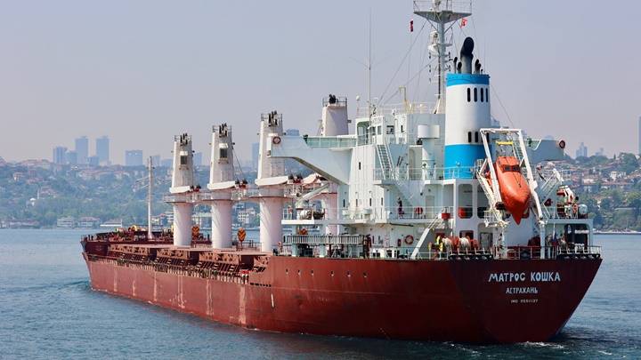 烏克蘭要求土耳其調查三艘俄羅斯貨輪，指其運載的穀物都是從該國被佔領地區盜竊而來。路透社資料圖片