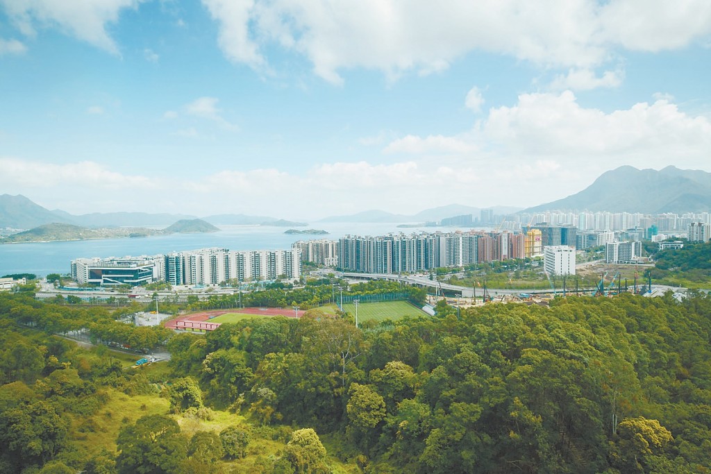  單位可享鄰近山林景，俯瞰吐露港海景。