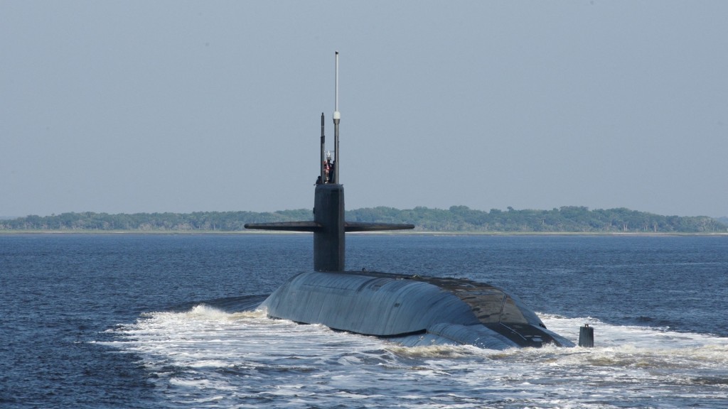 俄亥俄级弹道导弹潜艇「阿拉斯加号」（SSBN 732）。 路透社