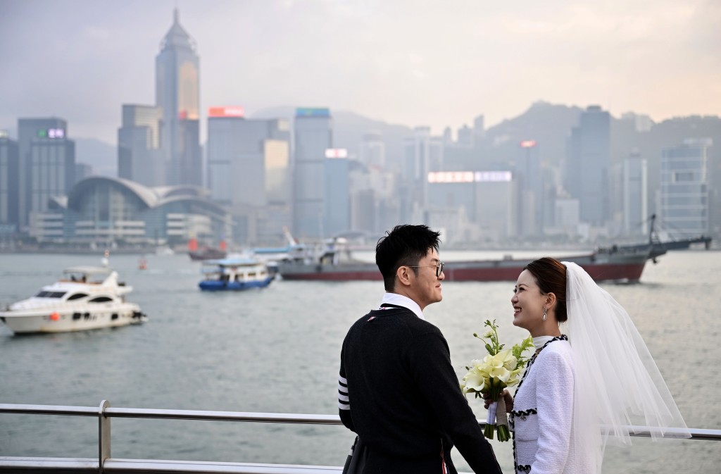 2024年的登記結婚數目為44,196宗。資料圖片