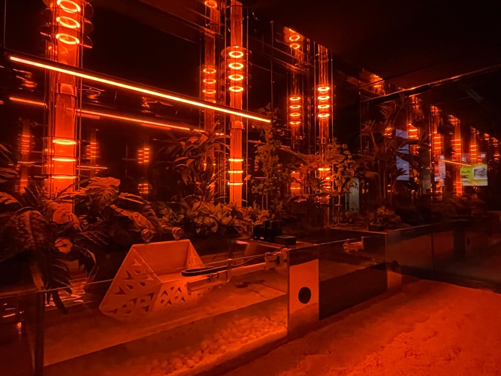 「自然間」展覽場景有六間HK Tech 300初創企業展出。 「自然間」展覽場景有六間HK Tech 300初創企業展出。