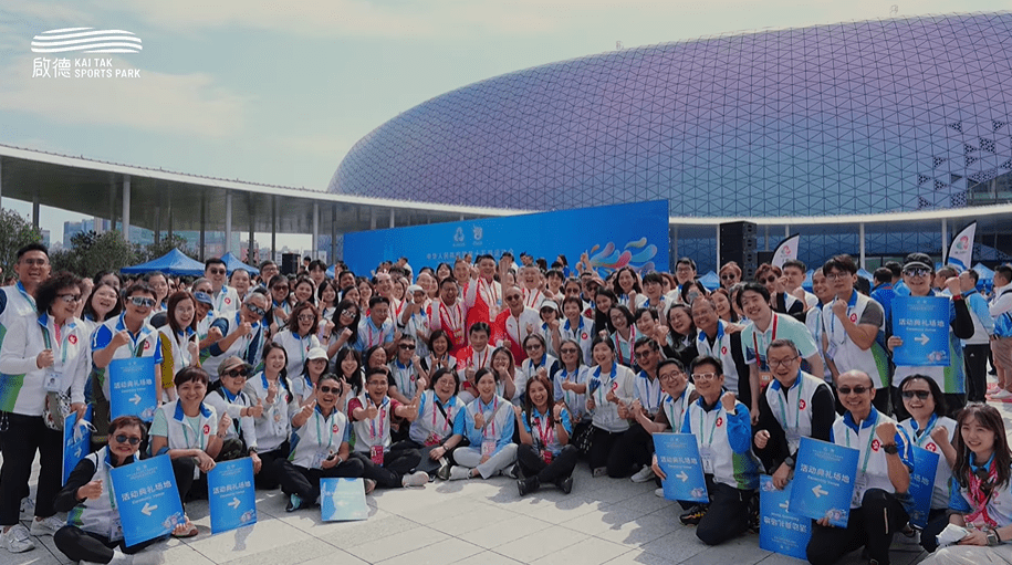 十五運會火炬傳遞香港站昨日圓滿舉行。影片截圖