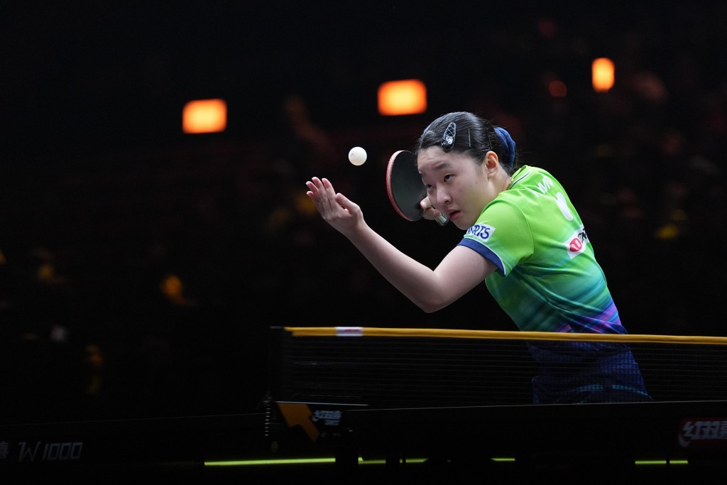 張本美和以1:4不敵王曼昱。新華社