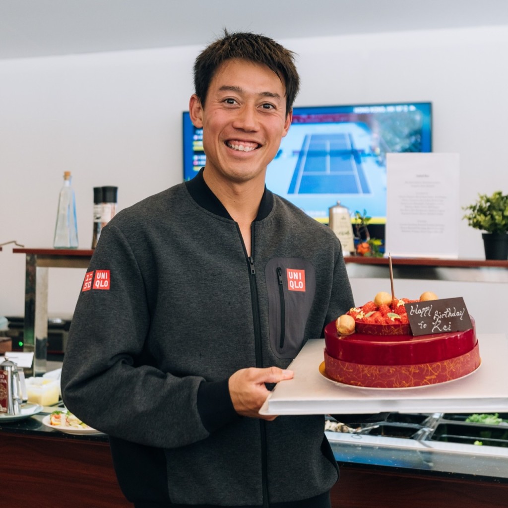 錦織圭在香港慶祝生日。 大會圖片