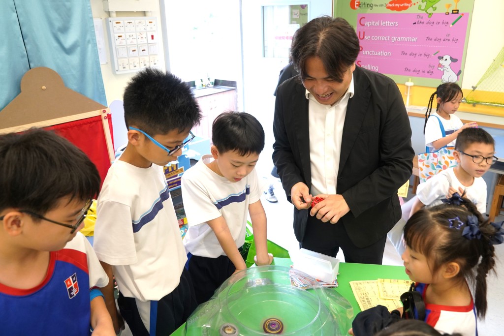 北角循道學校早前在校內的「STEAM童樂日」。（圖片來源：受訪者提供）
