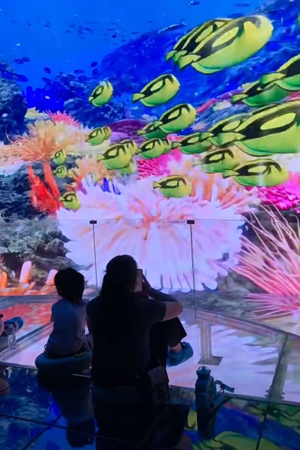 幻境空間體驗館　五光十色的海底世界，影像新鮮。