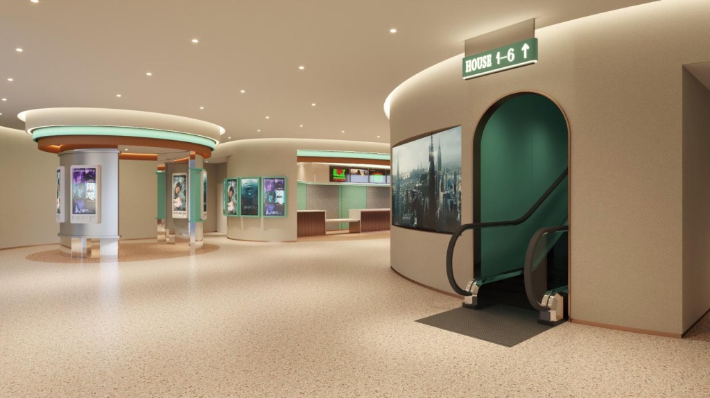 CineArt Hollywood 戲院大堂。 CineArt Hollywood 戲院大堂。