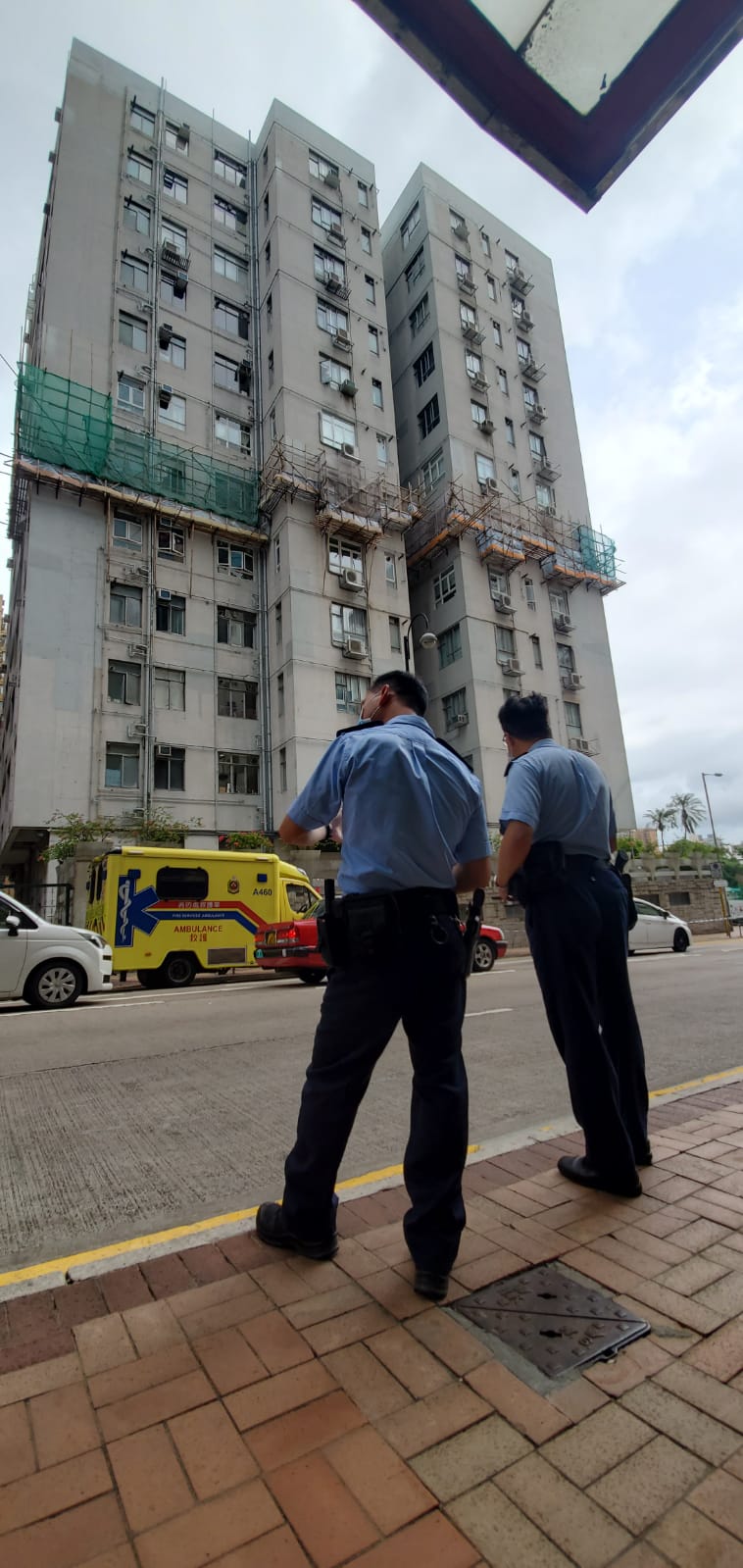 警員趕到場了解。林思明攝