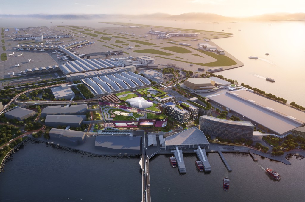 11 SKIES毗鄰機場及港珠澳大橋，是航天城内重點綜合式發展項目。新世界圖片