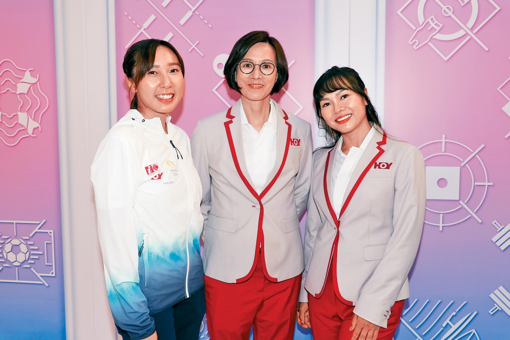 (左起)蘇慧音、李麗珊及李慧詩將為HOY TV的奧運節目擔任專業評述。
